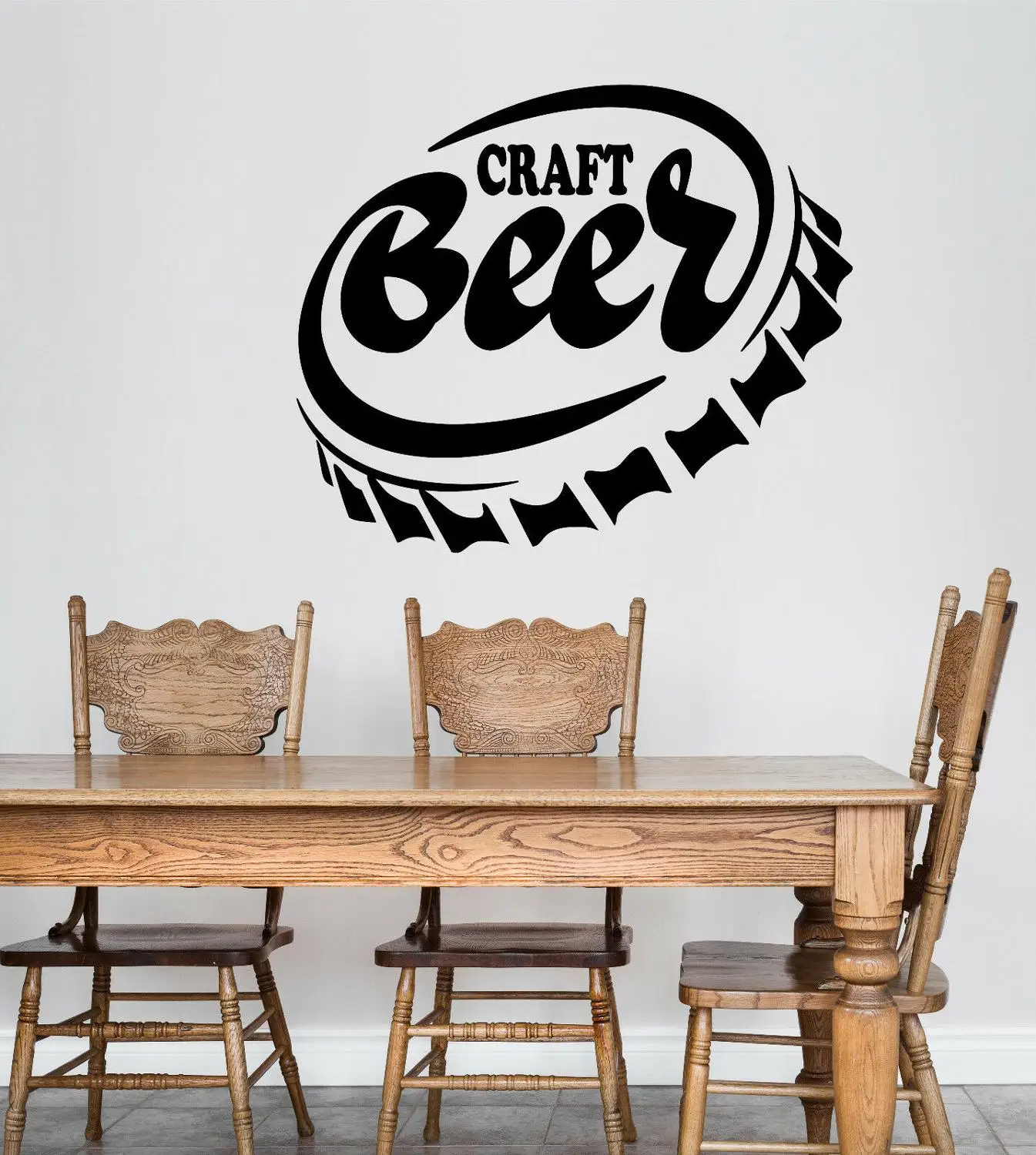 

Craft Beer Alcohol Wone Bottle Cap Wall Stickers Bar Quotes Restaurant Wall Decals Removable Room Decoration Wallpaper Z131