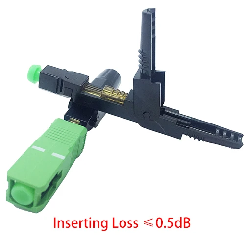 

200 Pieces SC APC Fiber Optical Connector 55mm SM Single Mode FTTH for SC APC Fiber Optical Adapter , Fiber Cable,