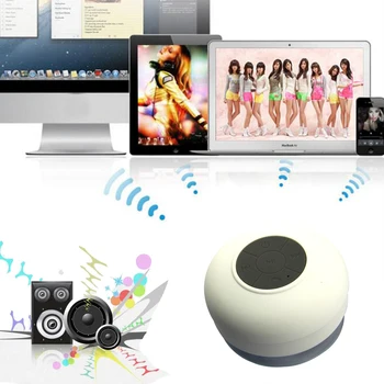 

Cute Mini Waterproof Wireless Bluetooth Speaker Bathroom Mini Fashionable Musical Instruments With Suction Cup