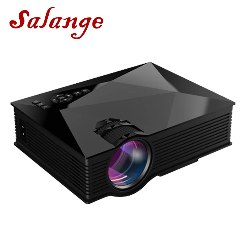 Salange UC46 Plus LED Projector 800x480 Video Projector Home Cinema 1200 Lumens WIFI Support Miracast/Airplay Full HD Proyector