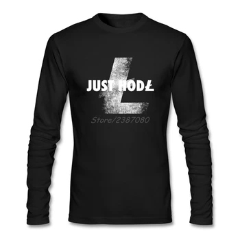 

Just Hodl Litecoin T Shirt Custom Long Sleeve Men's Clothes Summer Family Cotton Men T-shirt