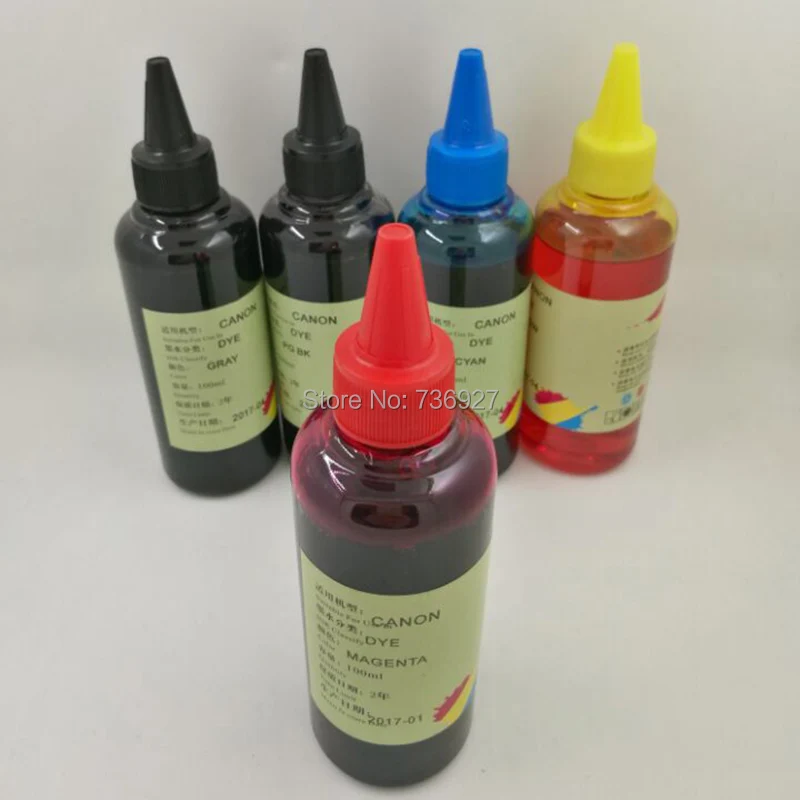 5X 100 мл PGI-670 PGI670 CLI671 запасные чернила для принтера Canon PIXMA MG5760 MG5765 MG5766 MG7760 MG7765 MG7766 |