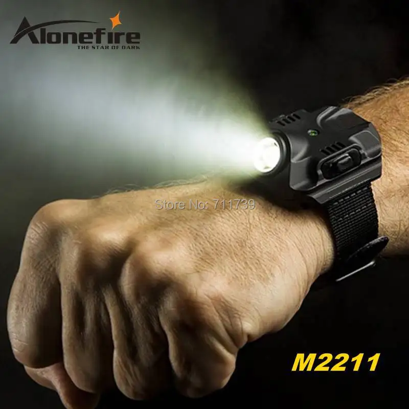 ALONEFIRE M2211 CREE XPE R2 светодиодный 5 модели встроенный аккумулятор утро/ночной бег наручные часы-лампа тактический светодиодный налобный фонарь факел с кабелем