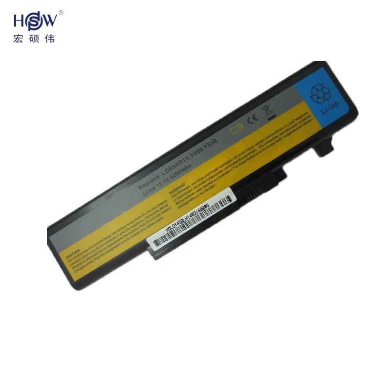 HSW 11 1 В/10 8 В 5200 мАч Сменный аккумулятор для ноутбука Lenovo IdeaPad Y450 4189 Y450A Y450G Y550 4186 Y550A