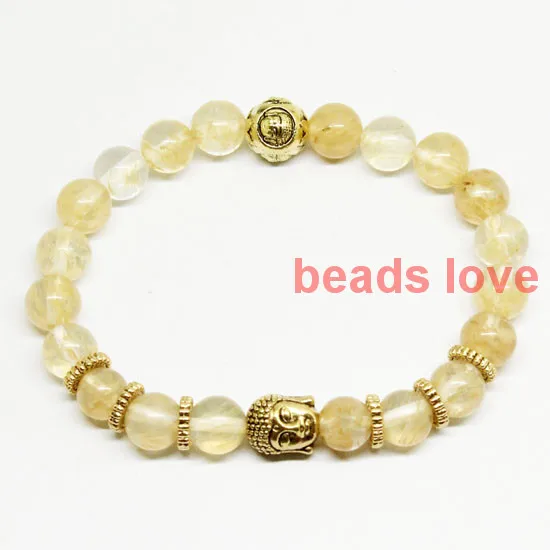 2016 جديد تصميم اليدوية 8 ملليمتر الطبيعية سيترين الكوارتز حجر الخرز Macth الذهب لهجة بوذا أساور (W03402) 2016 جديد تصميم اليدوية 8 ملليمتر الطبيعية سيترين الكوارتز حجر الخرز Macth الذهب لهجة بوذا أساور (W03402)