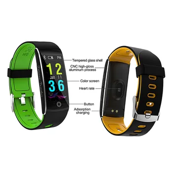 

SZHAIYU Smart Band F10 Sleep Monitor Fitness Tracker Heart Rate Smart Bracelet Blood Pressure Smartband Color Screen Band