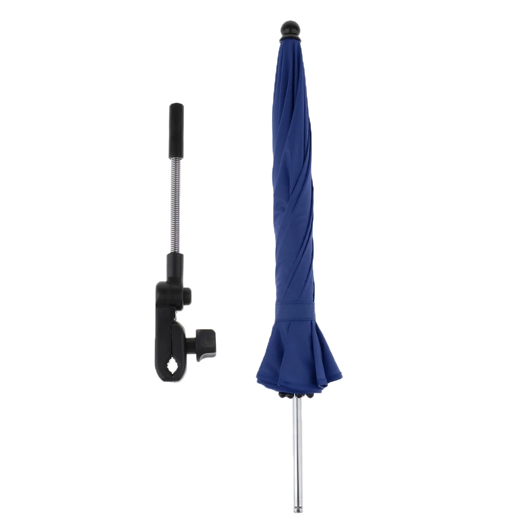 Foldable Sunshade Mini Sunny Umbrella UV Protection Beach Shelter Umbrella Outdoor Lightweight Parasol w/ Sand Anchor for Coast