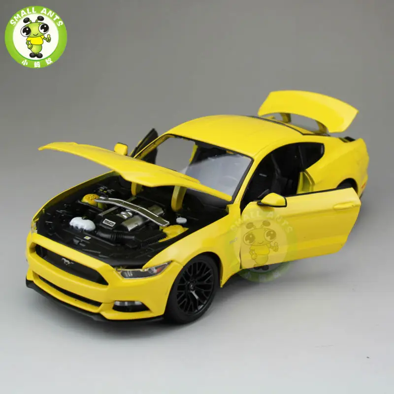 1:18 2015 Ford Mustang GT 5 0 литая модель автомобиля игрушки для детей подарки желтый maisto