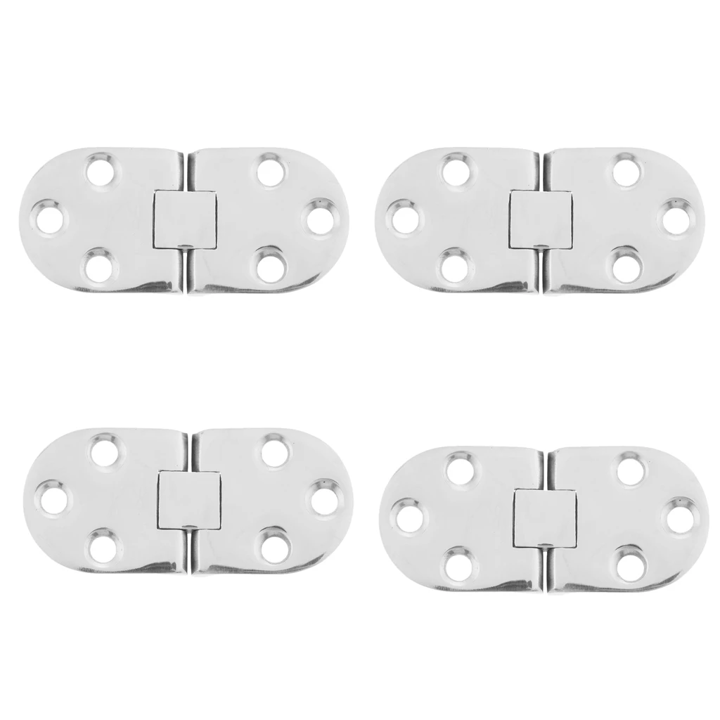 4Pcs Marine Grade 316 Stainless Steel Cast Boat / Marine Strap Hinge Home Furniture Hardware Door Hinge