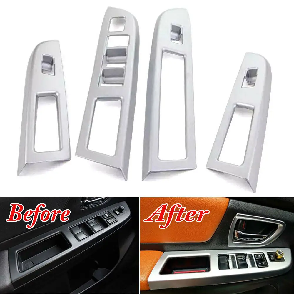

For Subaru XV Impreza 2013-2016 Matte Car Inner Door Window Lift Switch Panel Cover Trim Car styling