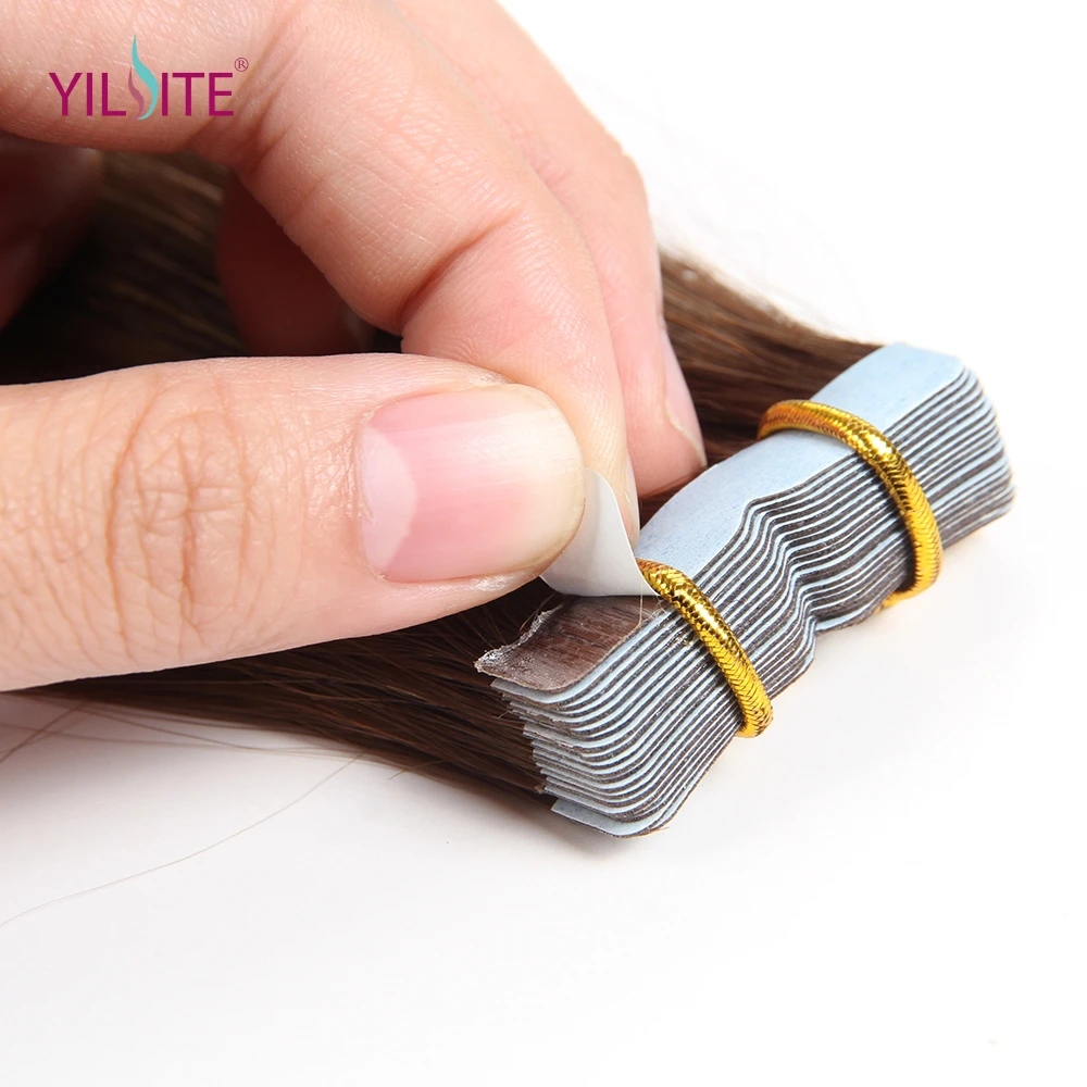Yilite envío gratis 20 unidades extensiones de pelo de cinta, 22 \