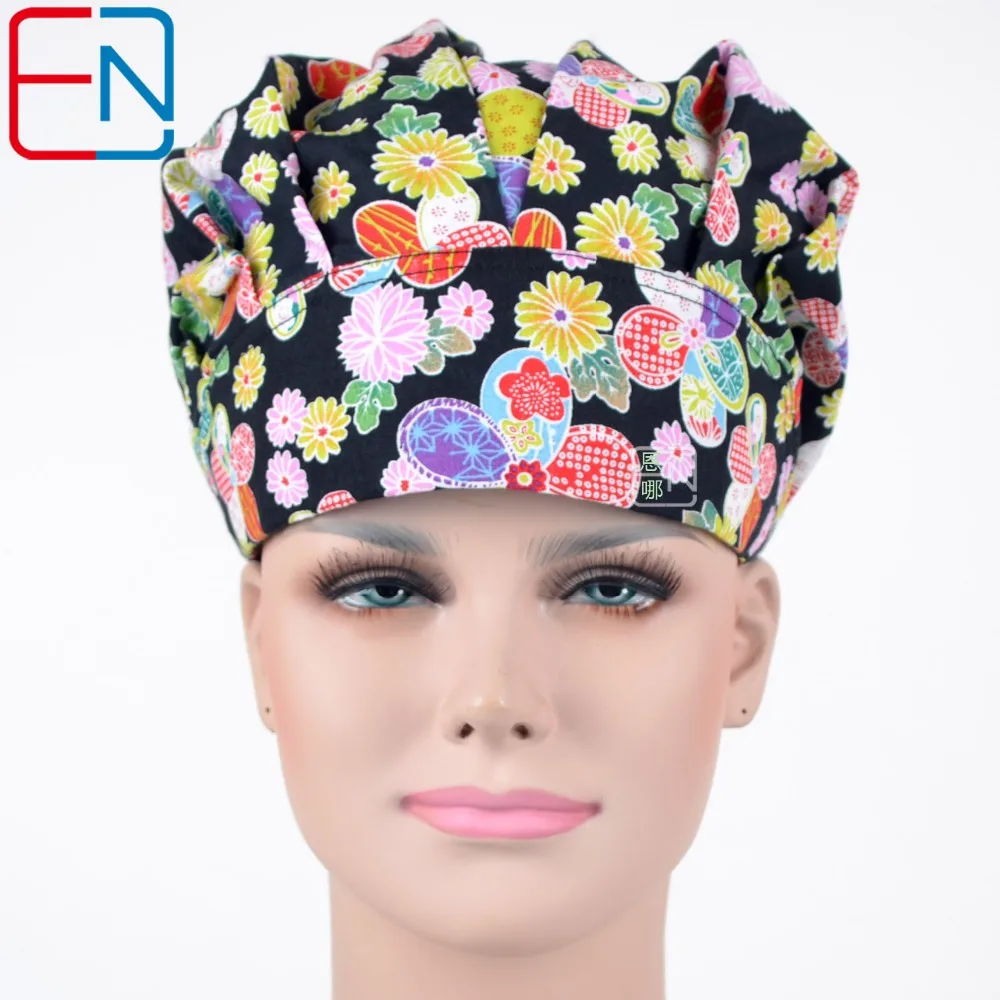 Surgical bouffant caps one size adjustable Elegant (red) 02 caps