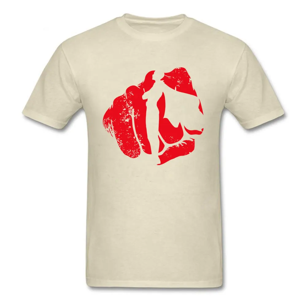 The Hero v2 Pure Cotton T-Shirt for Men Short Sleeve 3D Printed Tops Shirts Company Summer/Autumn O Neck Clothing Shirt Custom The Hero v2 beige