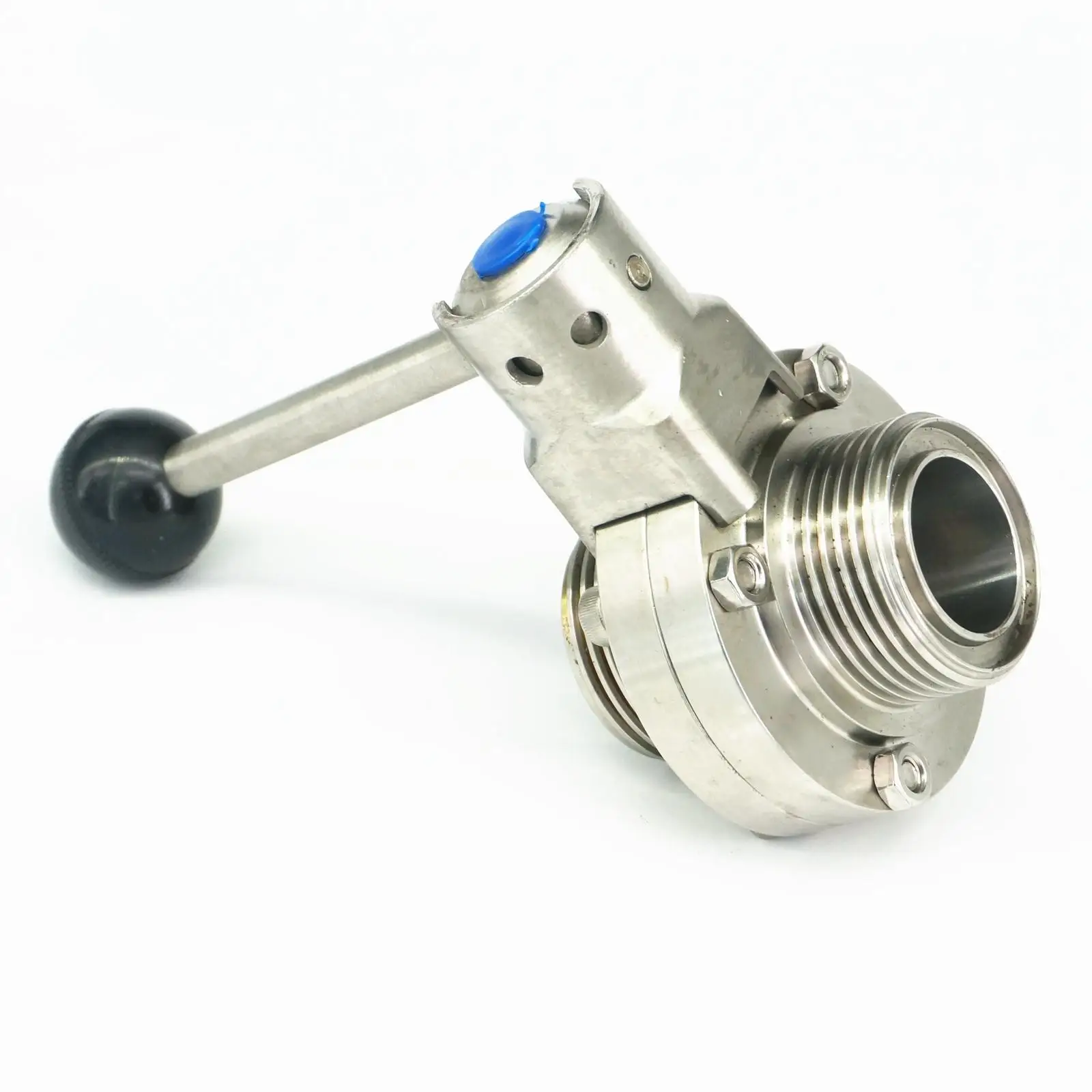 1-1/" 32 мм 304 нержавеющая сталь санитарный t-тип фитинг соединение бабочка клапан варить пиво молочный продукт