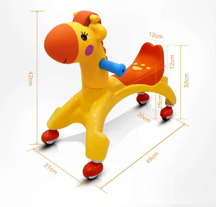 Детская игрушечная машинка для катания на игрушечной машине, ходунки для малышей от 0 до 4 лет, универсальная колесная качающаяся машинка для катания на игрушках