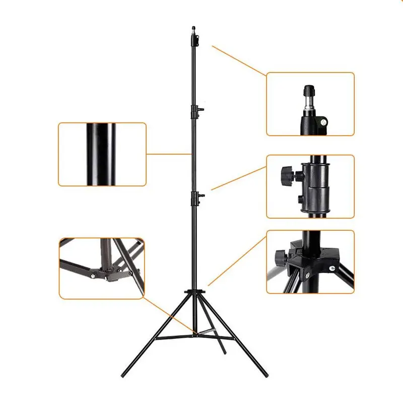 50 70 160 200CM Photography Tripod Light Stands Photo Studio Relfectors Softboxes Lights Background