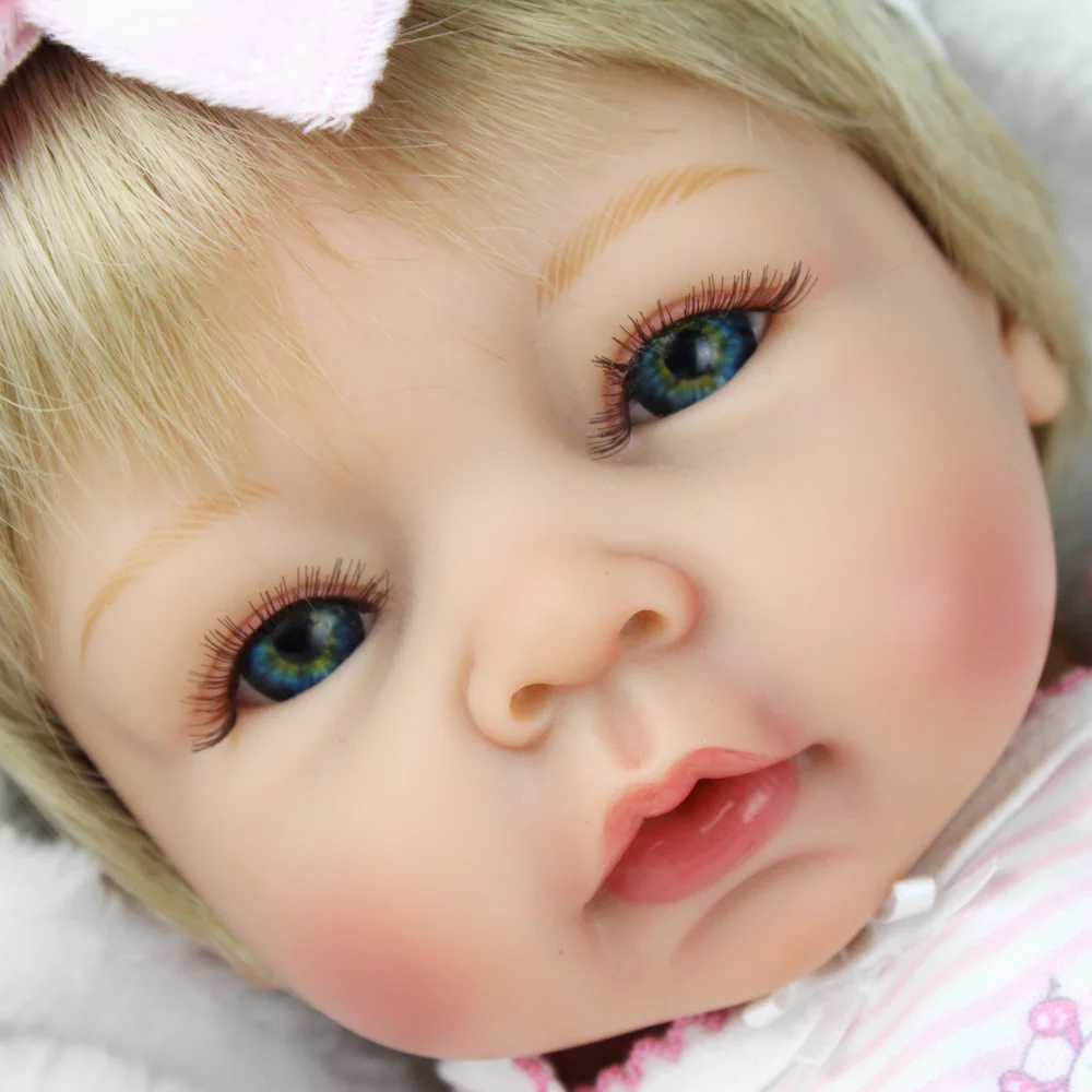 NPKDOLL новые игрушки силиконовая кукла младенец 22 дюйма модная Кукла девочка с