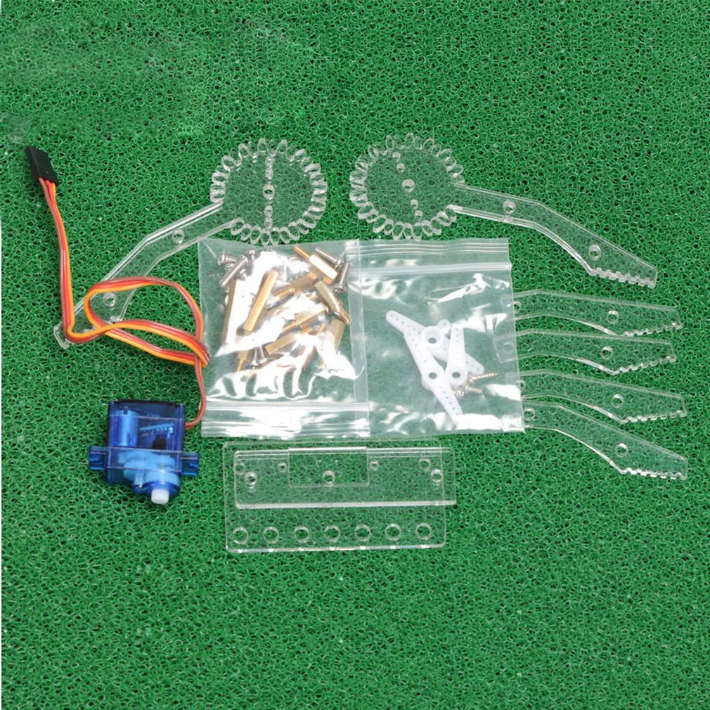 

Robot Aluminium Clamp Claw Mount Kit Mechanical Robotic Arm Servos Metal Servo Toy Robot Toy for Children