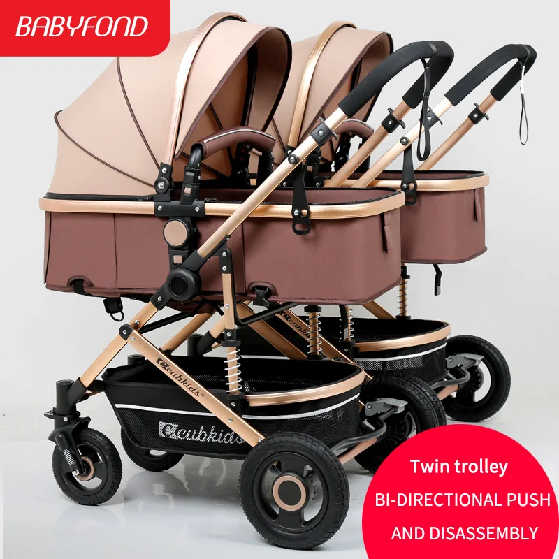 Коляска Babyfond с двумя роликами легкая складная коляска высоким