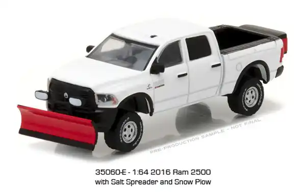 toy pickup truck with snow plow