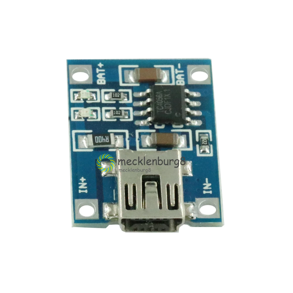 5 шт. TP4056 Mini USB в 1A 18650 плата зарядного устройства для литиевого аккумулятора