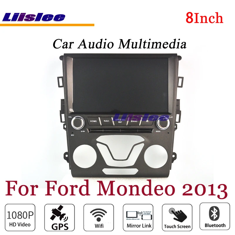 Top Liislee For Ford For Mondeo 2013 Stereo Android Radio DVD Player 3G Wifi BT GPS MAP Navigation 1080P System Original NAVI Design 2