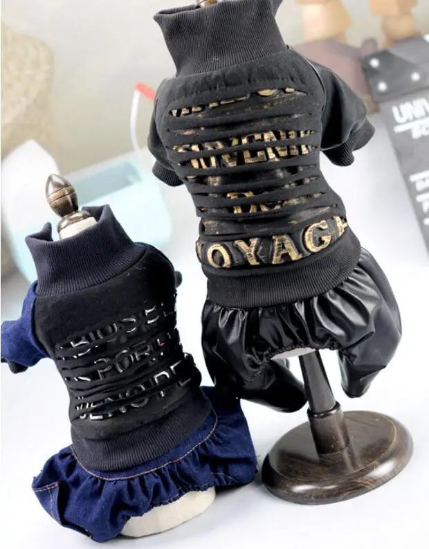 

NEW Fashion Quality Dog Jumpsuit Pet Clothes 2 Color Handsome Clothing for Small Pet XS S M L XL XXL