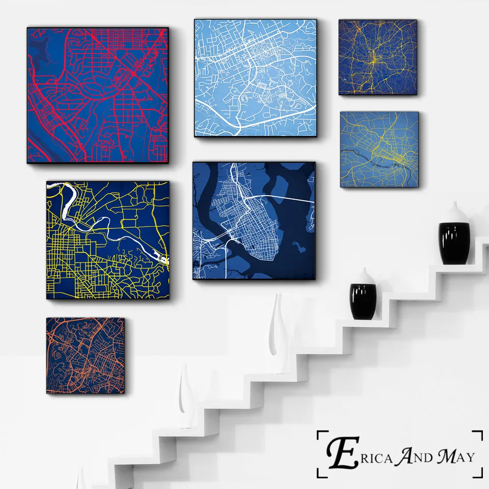 Cartoon-font-b-Science-b-font-Fiction-Space-Planet-font-b-Art-b-font-Canvas-Poster__