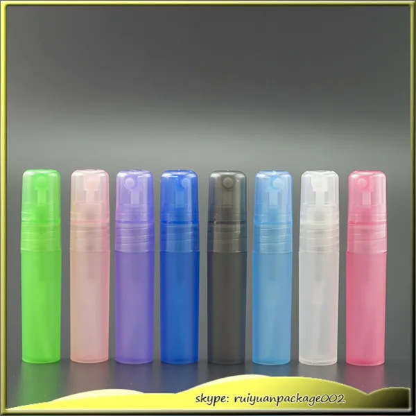 

100 pcs 5ml Small Plastic Perfume Spray Empty Bottles Cosmetic Containers Mini Spray Bottle Empty Atomizer Plastic Pen Bottle