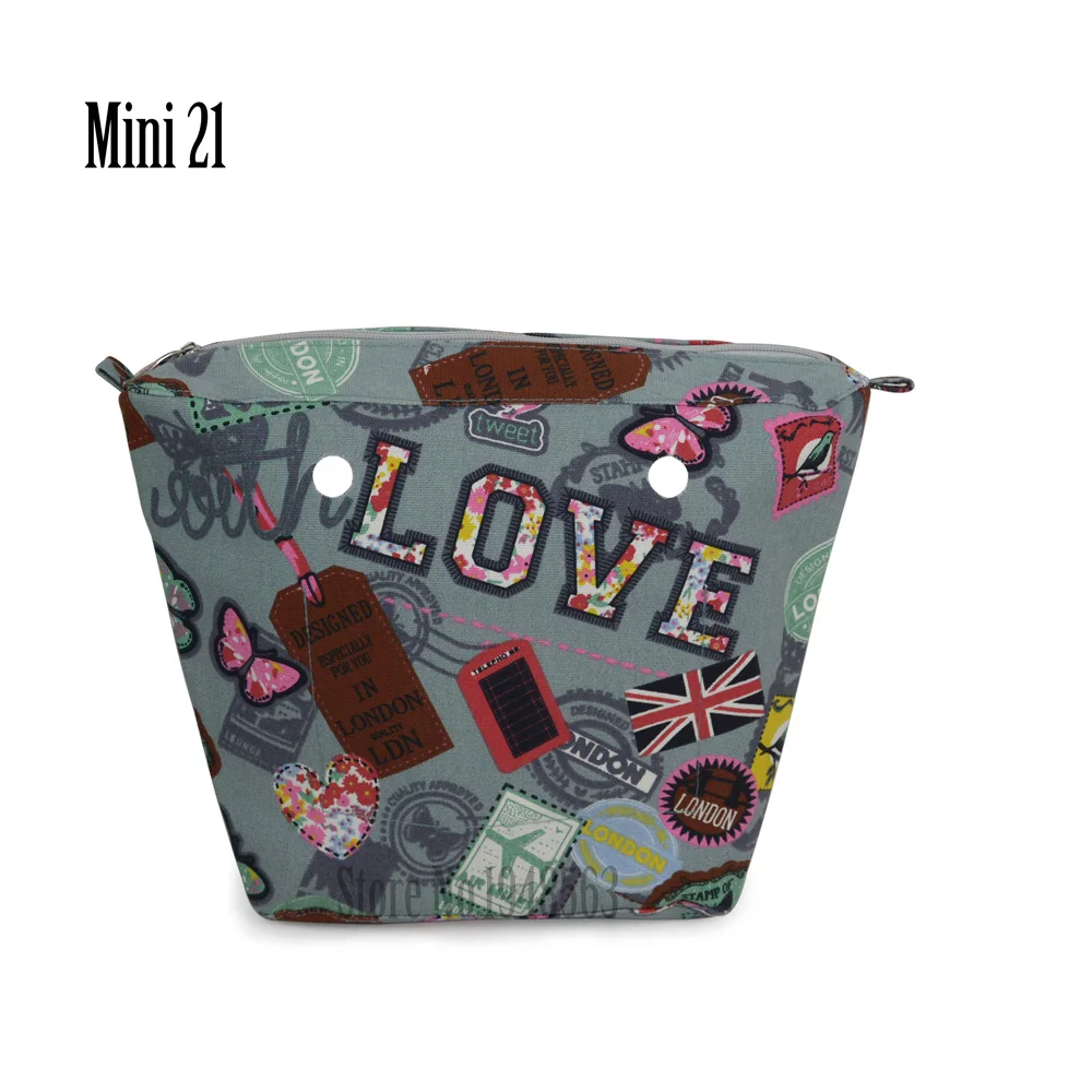 Tanqu новая классическая мини цветная подкладка внутренний карман для Obag o сумка женская сумка - Цвет: mini 21