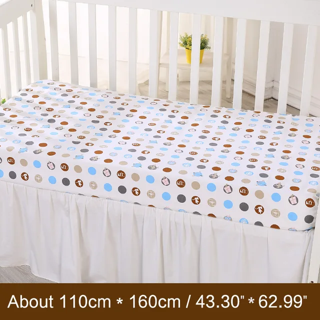 Baby Sheets Cotton 110*160cm Soft Newborn Baby Bed Sheet Sets Cartoon
