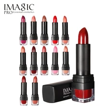 IMAgic 12 видов цветов Помада Очаровательная водостойкая Maquiagem долговечная матовая натуральная косметика, красота, губы косметические инструменты