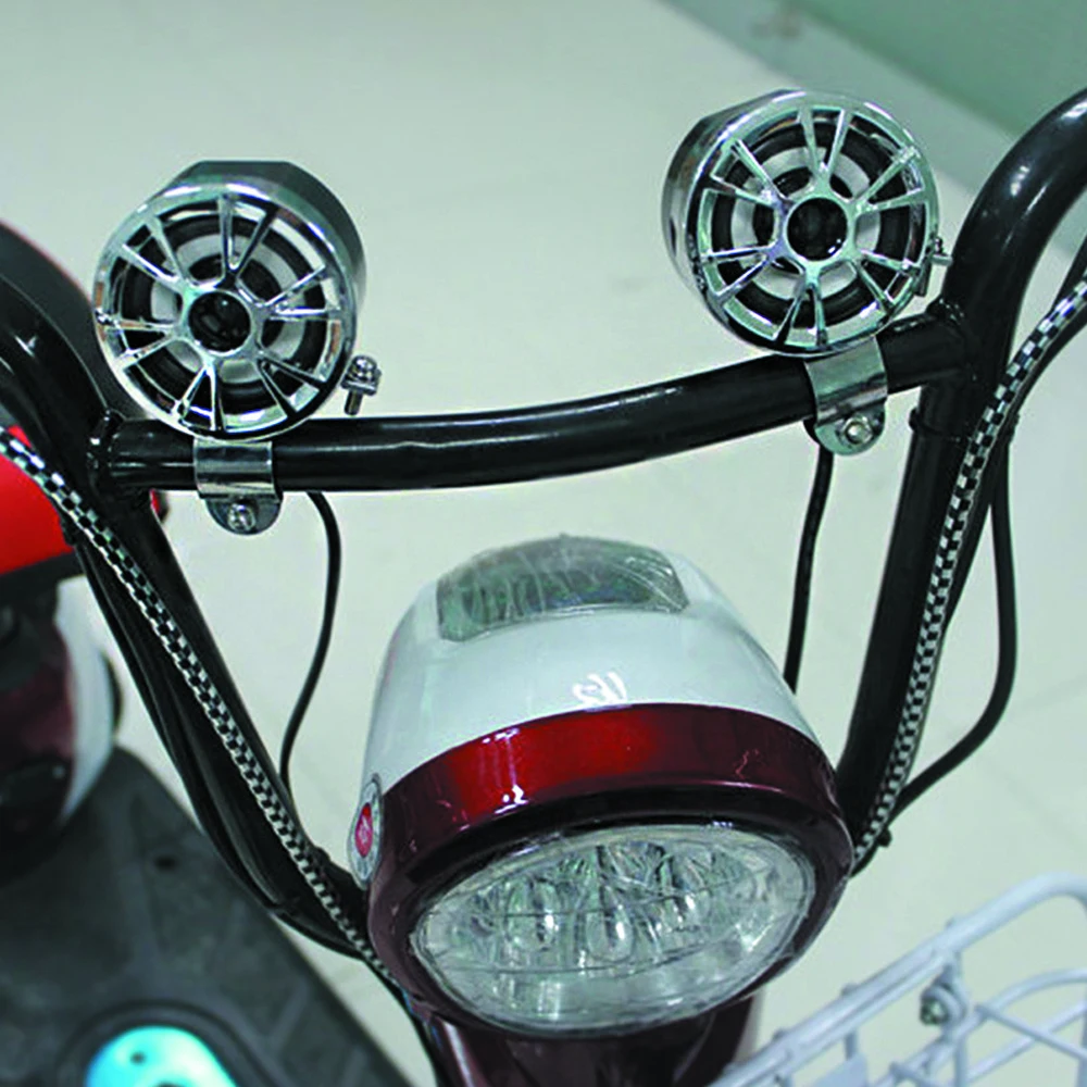 

Audio Sound Radio System Motorbike 12 V Full-band FM stereo Stereo 2 ATV speakers Motorcycle speaker for audio system