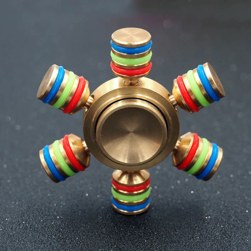 Шестиугольный Непоседа счетчик гироскопа кристально чистый стороны Spinner Игрушки для снять тревожность