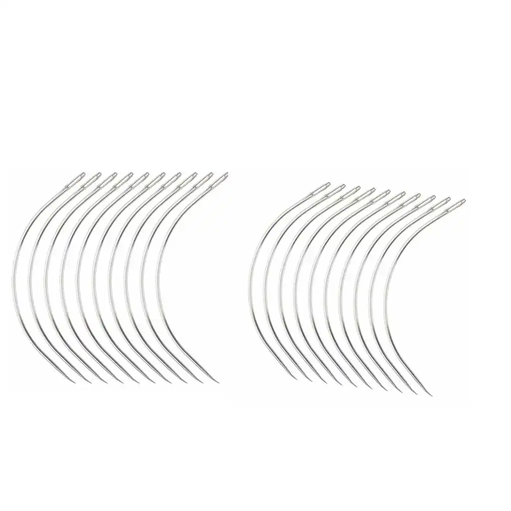 24pcs Silver Hair Extension Curved Weaving Needle for Making Lace Wig Hair Accessories Tools 24pcs Silver Hair Extension Curved Weaving Needle for Making Lace Wig Hair Accessories Tools