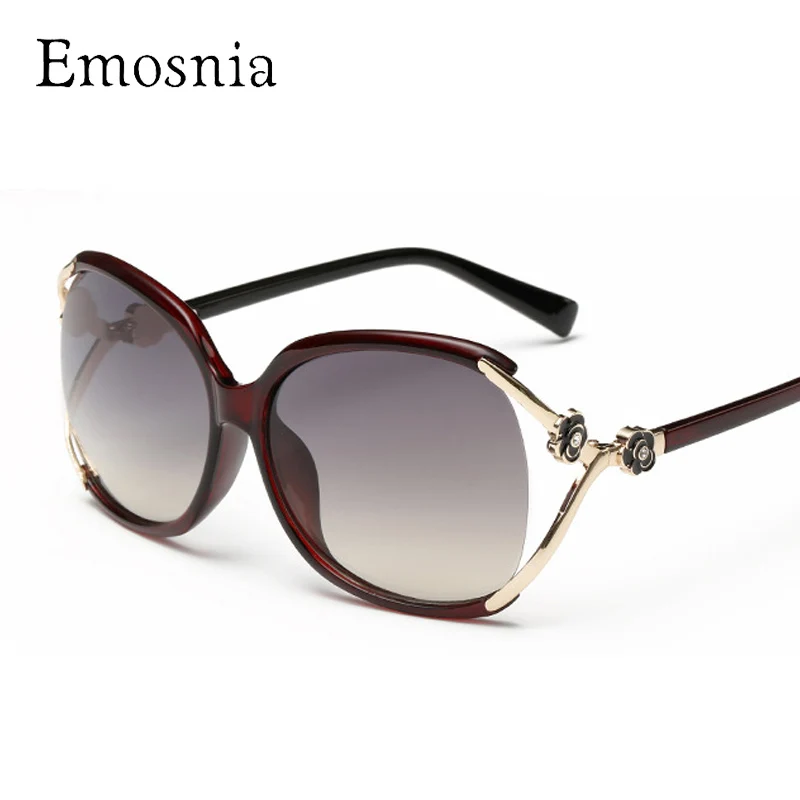 Emosnia Luxury Design Goggle Sunglasses Women Vintage Floral Metal