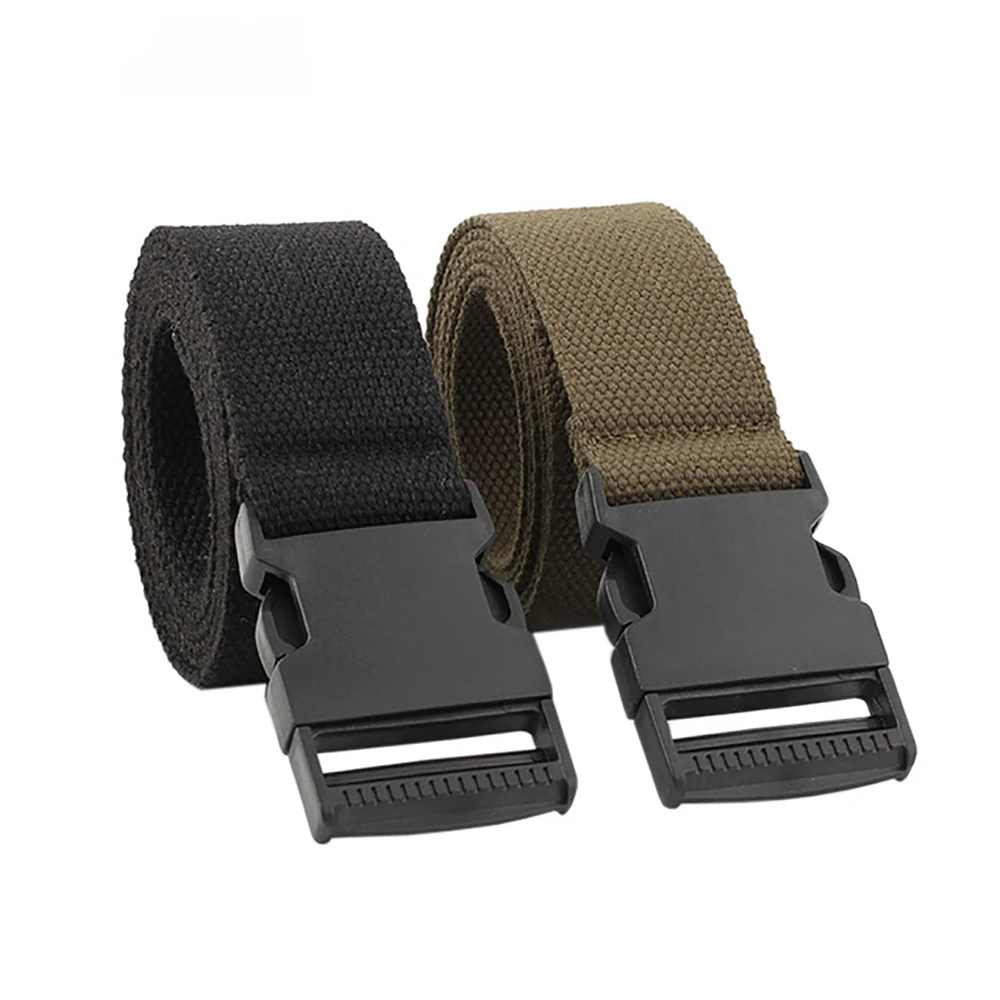 

Waist Adjustable Outdoor Belt Military Nylon Men Army Style Belt Automatic Buckle Canvas Belts For Women 4 Color Belts 2018