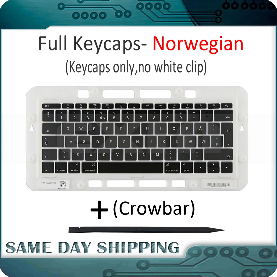 Genuine for Macbook Pro Retina 13" 15" A1706 A1707 A1708 Norwegian