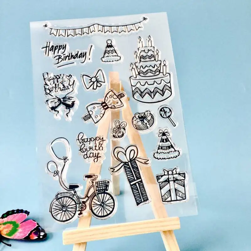 11x16 см прозрачный штамп или штамп для DIY Скрапбукинг/изготовление карт/Дети забавное украшение поставки - Цвет: LZ142