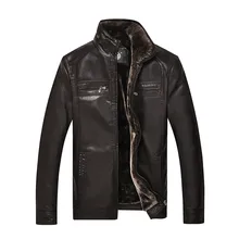 AIBIANOCEL 2016 Männer Pu-leder Verdicken Jacken Plus Bargeld Mit Pelz Liner Jaqueta Couro Winter Herren Faux Pelzmantel Für Mann BSC53