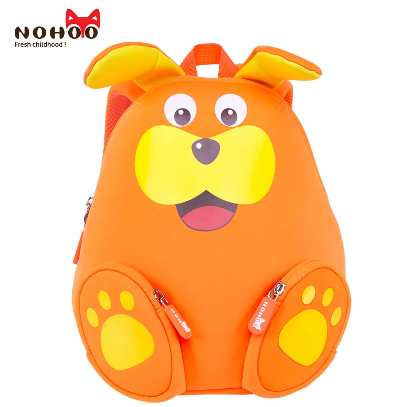 NOHOO Dog Waterproof Children School Bags Cow Animals School Backpacks For Teenage Girls Large