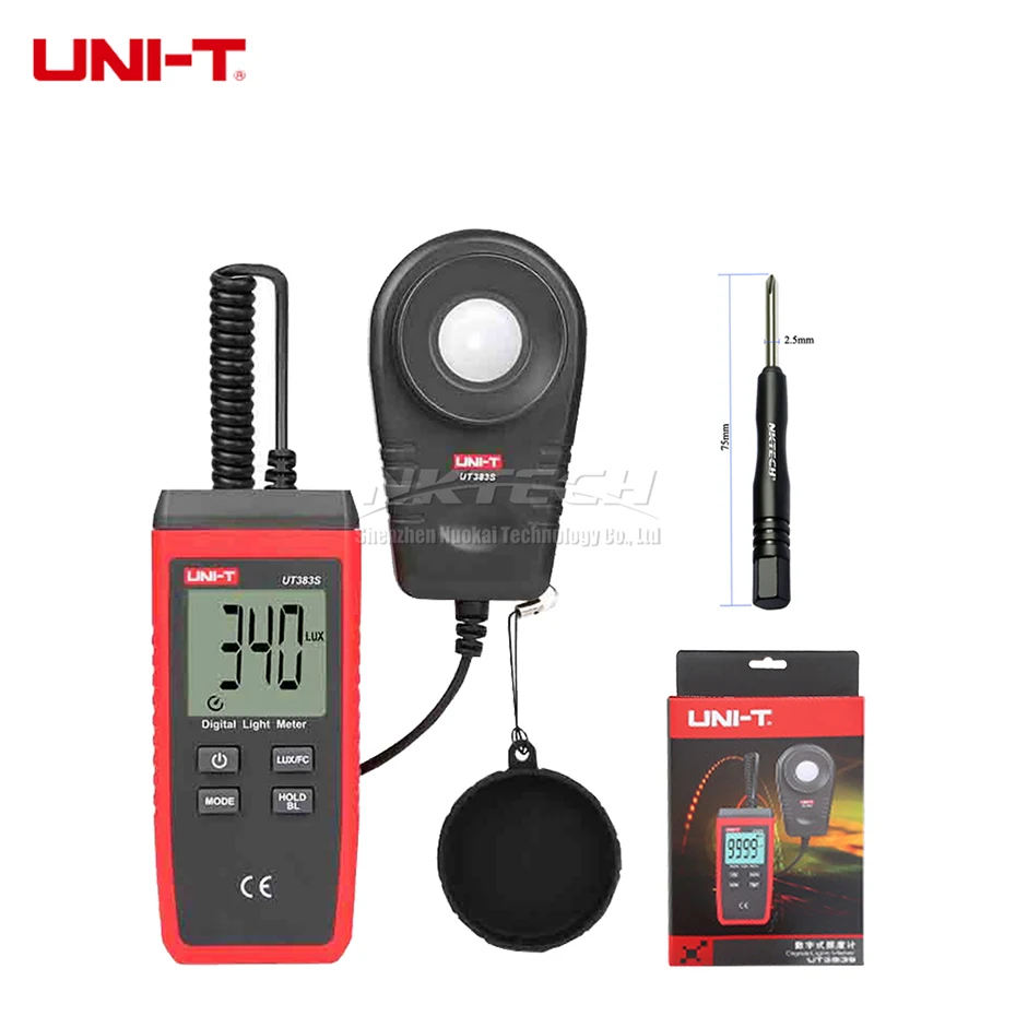 Goedkoop UNI T UT333S Digitale Temperatuur vochtigheidsmeter UT363S Digitale Anemometer Windsnelheid Meter UT383S Digital Light Meter Luxmeter