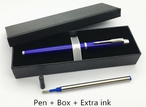 onisidus ручка со стрелками зажим креативные канцелярские товары офисные и школьные принадлежности подарок ручка - Цвет: Blue pen and box