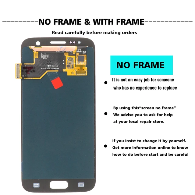 NEW SUPER AMOLED 5 1 LCD Replacement with Frame for SAMSUNG Galaxy S7 Display G930 G930F NEW SUPER AMOLED 5.1'' LCD Replacement with Frame for SAMSUNG Galaxy S7 Display G930 G930F Touch Screen Digitizer+service pack