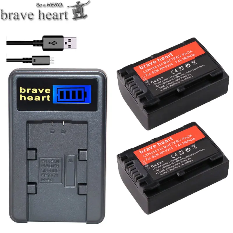 4-Packs NP-FV50 FV50 Camera Li-ion Batteries for Sony NP FV50 HDR-CX150E CX170 CX300 D6544,for sony NPFV50 accessories