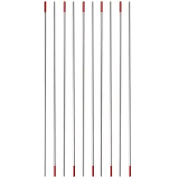 

15PCS 2x175mm Red Industrial TIG Welding Tungsten Electrodes 2% Thoriated WT20