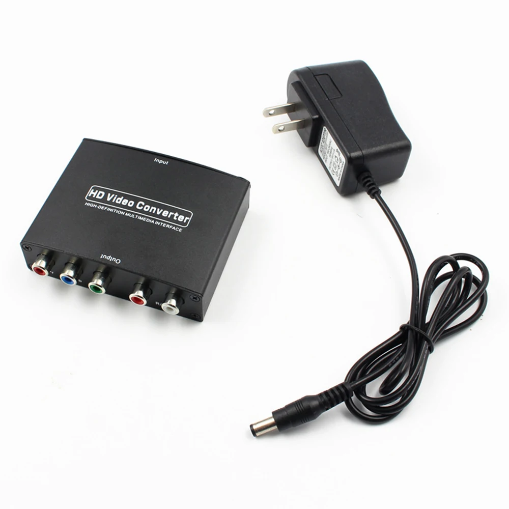 Новинка 1080P HD прозрачный преобразователь компонентов HDMI в RGB YPbPr видео и R/L аудио