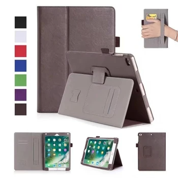 

Luxury Leather Case for iPad 9.7" 2017 Tablet Stand Cover Full Protection Case for iPad 9.7" 2017 Smart Cover with Hand Strap