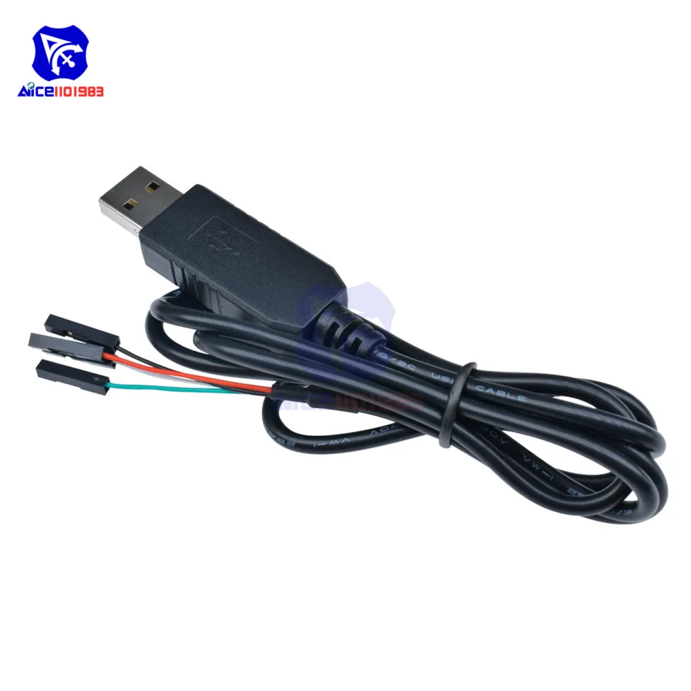 Original CH340 CH340G USB 2.0 to TTL Serial Adapter Download Cable for Arduino Raspberry Pi Windows 10/Mac OS X/Linux 1M Cable