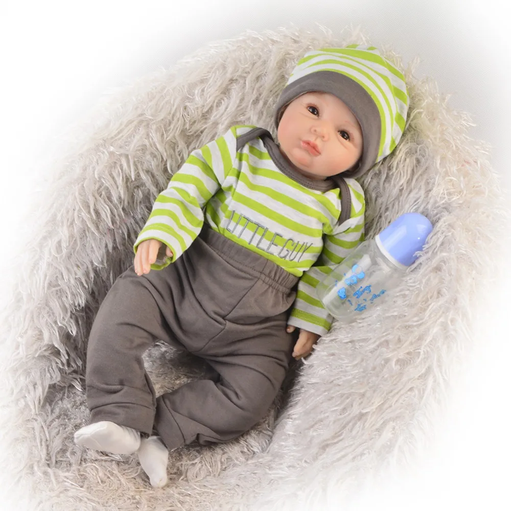 

Unique 22'' Reborn Baby Dolls Soft Silicone Vinyl Reborn Baby Alive Dolls Lifelike Girls 55 cm For Children Birthday Gifts